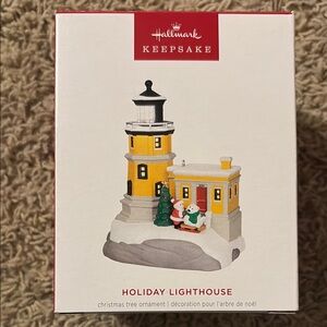 Hallmark Keepsake Holiday Lighthouse Ornament - Yellow